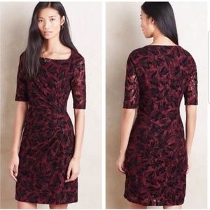 Antheopologie Maeve Ellen Lace Wrap Midi Dress